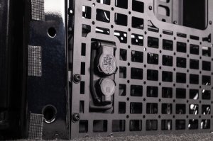 Ford F-250 Molle Panels - Passenger Side - Addictive Desert Designs - Bedside Accessory Mounting Panels - Hammer Black - `23-`26